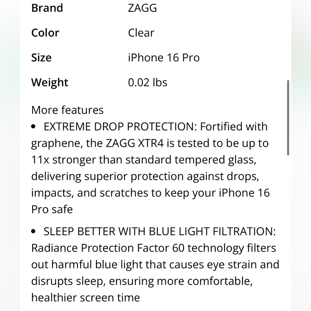 iPhone 16 Pro Invisible Screen Protector - Picture 5 of 7